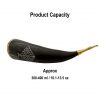 Viking Drinking Horn with Engraved Yggdrasil Design Handcrafted Genuine Ox Horn