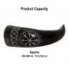 The Vegvisir Drinking Horn Engraved and Handcrafted from Genuine Ox Horn