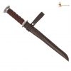Medieval Rondell Dagger with Genuine Leather Scabbard