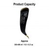The Fenrir Wolf Drinking Horn with Pure Brass Fittings Handcrafted Genuine Ox Horn