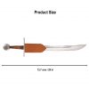 Late Medieval Functional Falchion Sword with Genuine Leather Sheath