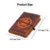 Fleur de Lis Navigation Compass Handcrafted Genuine Leather Journal Diary Notes