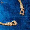 Viking Fenrir Wolf Torc Pure Solid Brass Neck Ring