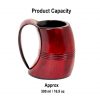 Viking Crimson Horn Tankard Beer Mug Handcrafted Genuine Ox Horn