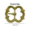 Medieval Brass Belt Buckle Set of 5 Fully Functional Accessory
