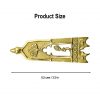 Closed Thistle Pure Solid Brass Belt End Chape