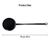 Cooking Pan with Long Handle Hand Forged Iron Camping Accessory
