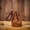 Gaming Bone Rune Set with Genuine Suede Drawstring Bag