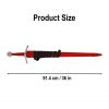Late Medieval Sword with Red Scabbard Functional
