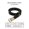 Medieval Leather Belt with Pure Brass Details