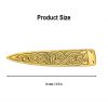 Celtic Knotwork Pure Solid Brass Belt End Chape Functional Clothing Accessory