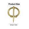 Pure Brass Fibula Cloak Brooch Ideal for Celts / Anglo - Saxon / Viking