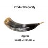 Medieval Viking Drinking Horn with Brass Fittings Handcrafted Genuine Ox Horn