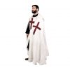 Medieval Templar Hooded Cape Handcrafted Canvas Cotton Knightly Clothing