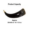 Medieval Odin's Ravens Drinking Horn with Pure Brass Fittings Genuine Ox Horn