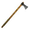 Viking Warrior Axe with Leather Sheath Hand Forged Carbon Steel Head