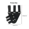 Medieval Angled Tri Buckle Rapier Frog Genuine Leather Frog