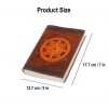 Fleur de Lis Navigation Compass Journal Handcrafted Genuine Leather Diary Notes