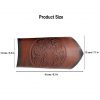Genuine Leather Bracers with Embossed Celtic Spiral Design