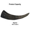 Medieval Viking Drinking Horn with Carved Scales Genuine Buffalo Horn