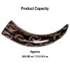 The Charred Crescents Drinking Horn Handcrafted from Genuine Ox Horn