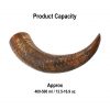 Medieval Viking Drinking Horn with Engraved Specs Handcrafted Genuine Ox Horn