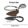 Hand Forged Iron Viking Knife with Genuine Leather Sheath