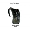 Medieval Viking Mjolnir Horn Tankard Beer Mug Handcrafted Genuine Ox Horn