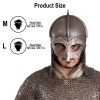 Viking Gjermundbu Antique Steel Helmet with Genuine Leather Liner and Butted Camail