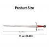 Late Medieval Sword with Red Scabbard Functional
