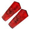 Genuine Leather Bracers with Embossed Fantasy Dragon Design