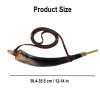 Medieval Viking Gun Powder Horn Functional Genuine Horn Accessory