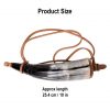 Viking Warrior Gun Powder Horn Functional Genuine Horn Accessory