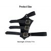 Medieval Leather Sword and Axe Frog Handcrafted from Genuine Leather