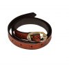 Medieval Leather Belt with Embossed Celtic Knotwork Design