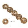 Pure Solid Brass Wreaths Set of 5 Adornments Leather and Clothing Accessory