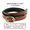 Medieval Leather Belt with Embossed Celtic Knotwork Design