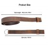 Leather Belt with Lustrous Steel Ring Genuine Leather Sword Hanging Belt