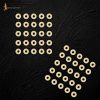Loose Pure Brass Washers Set of 50 Pieces Armor and Leather Equipment