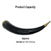 Medieval Viking Drinking Horn with Brass Fittings Handcrafted Genuine Ox Horn