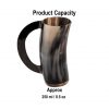 Medieval Viking Horn Tankard Beer Mug Handcrafted Genuine Ox Horn