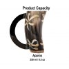 Medieval Viking Drinking Horn Beer Mug Handcrafted Genuine Ox Horn