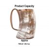 Medieval Viking Horn Tankard Beer Mug Handcrafted Genuine Ox Horn