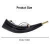 Blowing Horn / pibole / Hunting Call Genuine Ox Horn with Brass Mouthpiece