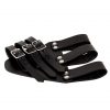 Tri Buckle Angled Sword Frog Genuine Leathercraft