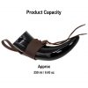 Medieval Drinking Viking Horn with Genuine Leather Holder