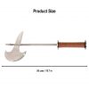 Late Medieval Full Tang Battle Axe with Leather Wrapped Handle