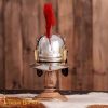 Decorative Roman Centurion Mini Helmet with Wooden Stand