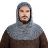 Round Ring Chainmail Classic Coif, Butted, ID 10 mm