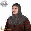 Round Ring Chainmail Classic Coif, Butted, 9 mm 16 gauge, Spring Steel